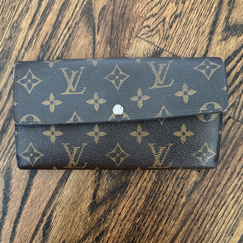 Louis Vuitton Monogram Canvas Wallet in Brown and Black